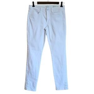 J. Jill Authentic Fit Slim Ankle Denim Jeans White Women's Size 2